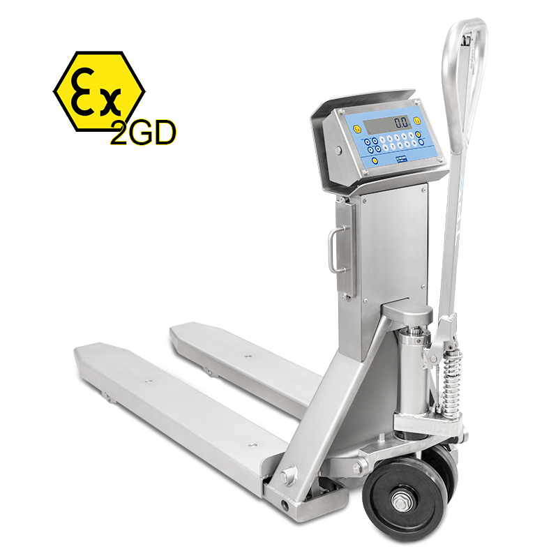 Robbanásbiztos raklapemelő mérleg